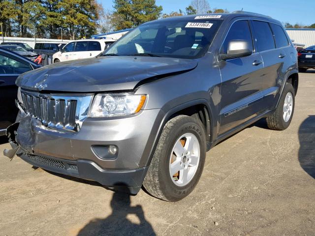 1C4RJEAGXCC236512 - 2012 JEEP GRAND CHER GRAY photo 2