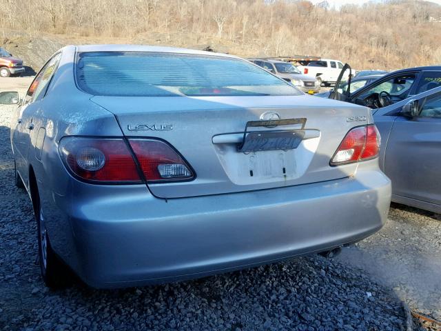 JTHBF30G120055208 - 2002 LEXUS ES 300 SILVER photo 3