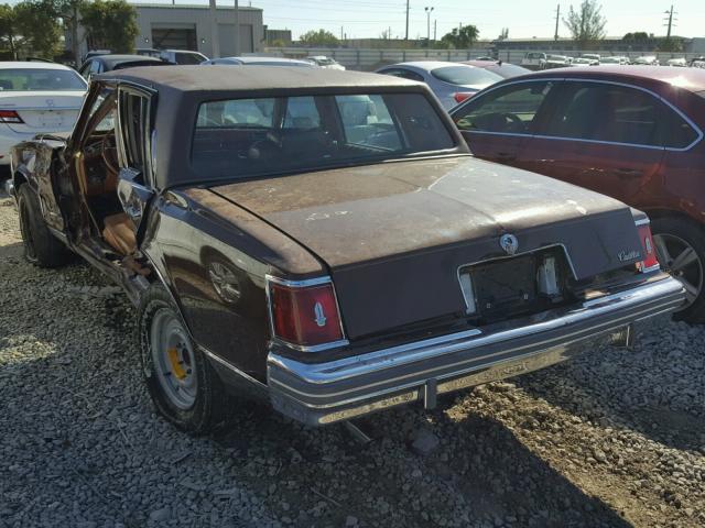 6S69B8Q472893 - 1978 CADILLAC SEVILLE BROWN photo 3