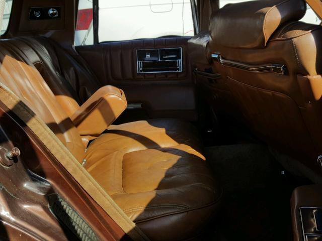 6S69B8Q472893 - 1978 CADILLAC SEVILLE BROWN photo 6