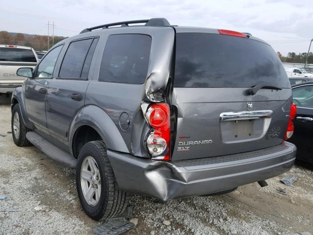 1D4HD48KX6F192282 - 2006 DODGE DURANGO SL GRAY photo 3