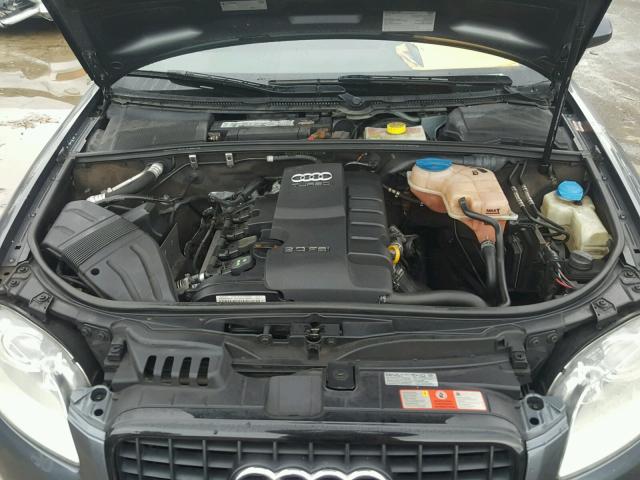 WAUBF78EX8A146022 - 2008 AUDI A4 S-LINE GRAY photo 7