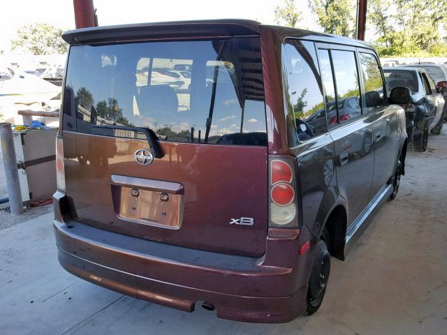 JTLKT324X64123151 - 2006 TOYOTA SCION XB 棕色 照片 4