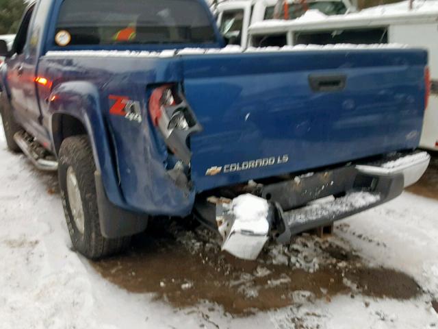 1GCDT196458270136 - 2005 CHEVROLET COLORADO BLUE photo 9