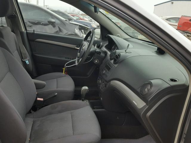 KL1TD56658B085404 - 2008 CHEVROLET AVEO BASE Сұр фото 5