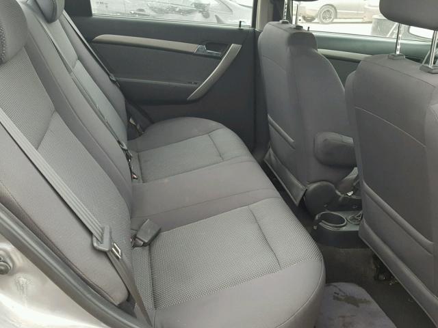 KL1TD56658B085404 - 2008 CHEVROLET AVEO BASE Сұр фото 6