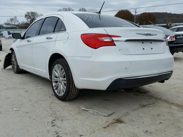 1C3BC2FB9BN571999 - 2011 CHRYSLER 200 LIMITE WHITE photo 3