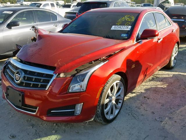 1G6AC5S39D0122980 - 2013 CADILLAC ATS PERFOR RED photo 2