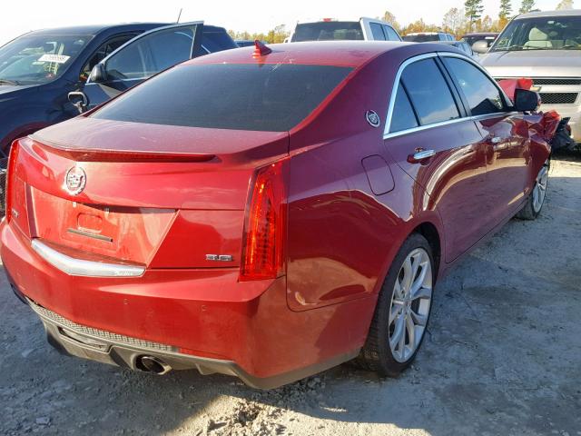 1G6AC5S39D0122980 - 2013 CADILLAC ATS PERFOR RED photo 4