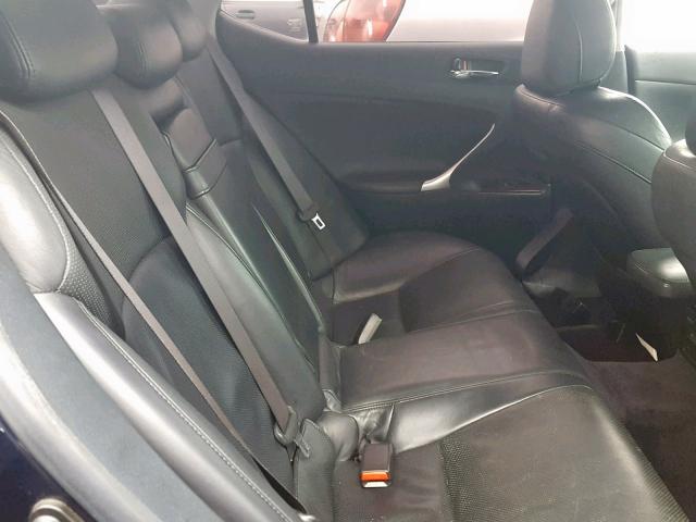 JTHBE262165001649 - 2006 LEXUS IS 350 BLUE photo 6