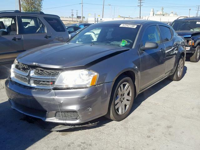 1B3BD4FB3BN616781 - 2011 DODGE AVENGER EX GRAY photo 2