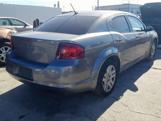 1B3BD4FB3BN616781 - 2011 DODGE AVENGER EX GRAY photo 4