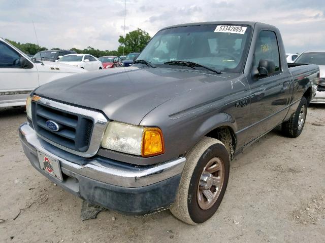 1FTYR10D34PB24343 - 2004 FORD RANGER GRAY photo 2