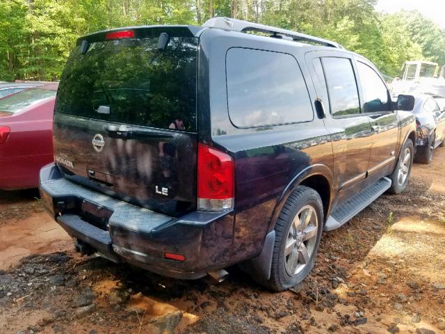 5N1AA08C49N608356 - 2009 NISSAN ARMADA SE BLACK photo 4