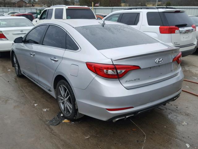 5NPE34AB7FH092370 - 2015 HYUNDAI SONATA SPO SILVER photo 3