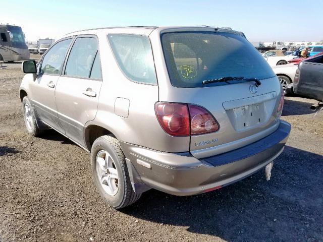 JT6HF10U8Y0106192 - 2000 LEXUS RX 300 GOLD photo 3