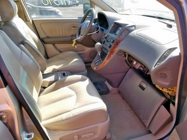 JT6HF10U8Y0106192 - 2000 LEXUS RX 300 GOLD photo 5