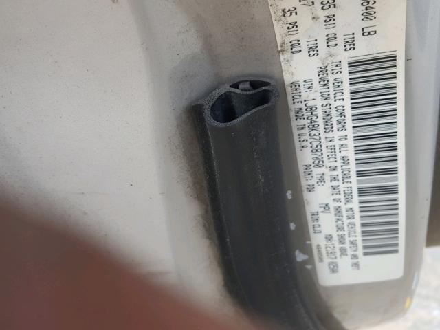 1J8HG48K37C587050 - 2007 JEEP COMMANDER Gümüş foto 10