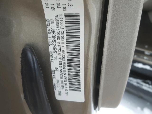 1J8HR58N06C208207 - 2006 JEEP GRAND CHER GRAY photo 10