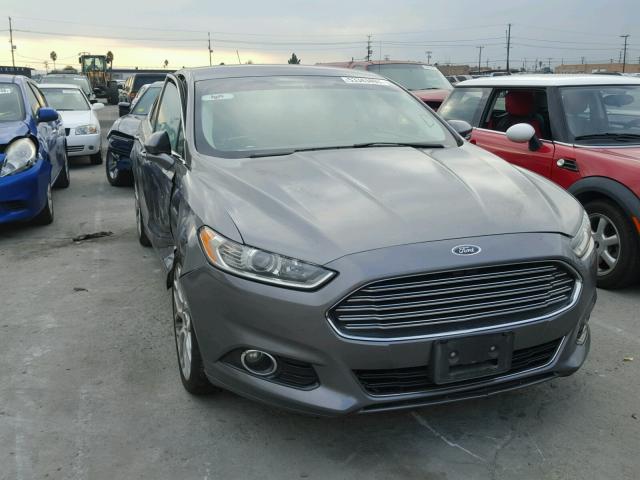 3FA6P0K91ER378732 - 2014 FORD FUSION TIT GRAY photo 1