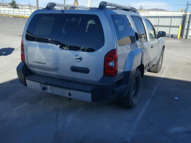 5N1AN0NU3DN816898 - 2013 NISSAN XTERRA X SILVER photo 4