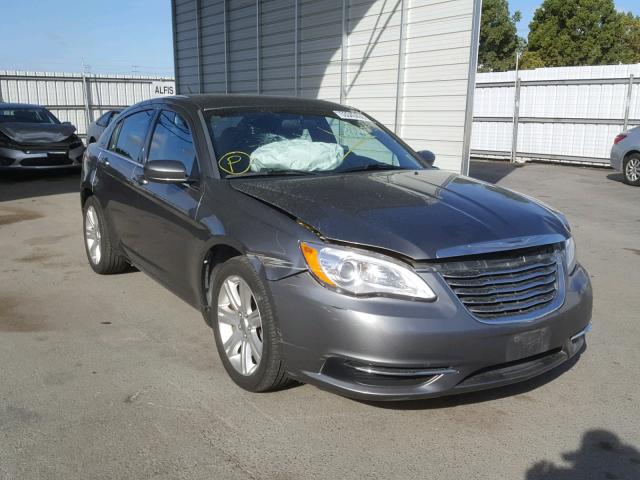 1C3CCBAB8DN704959 - 2013 CHRYSLER 200 LX GRAY photo 1