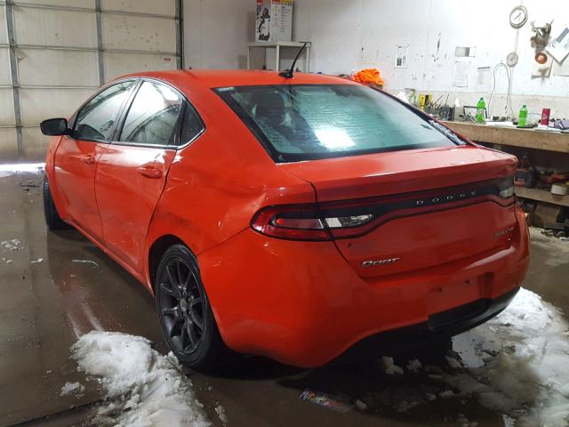 1C3CDFFA9GD791592 - 2016 DODGE DART SXT S ORANGE photo 3