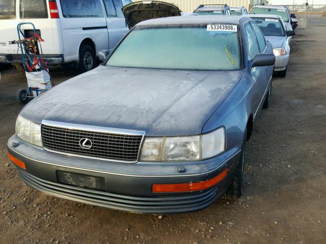 JT8UF11E8N0128508 - 1992 LEXUS LS 400 GRAY photo 2