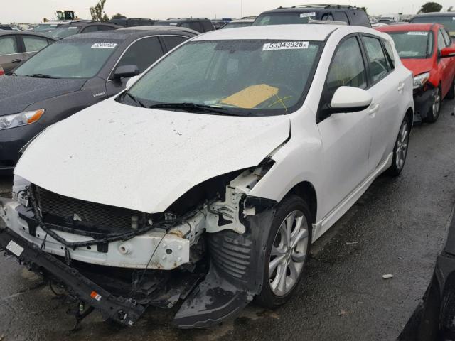 JM1BL1K61B1438627 - 2011 MAZDA 3 S WHITE photo 2