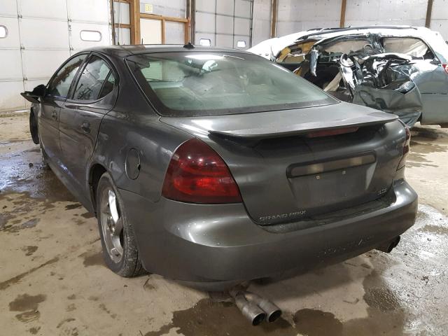 2G2WR544441294608 - 2004 PONTIAC GRAND PRIX GRAY photo 3