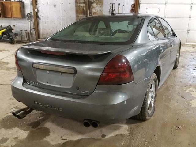 2G2WR544441294608 - 2004 PONTIAC GRAND PRIX GRAY photo 4