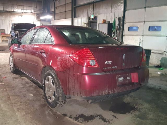 1G2ZF57B784171301 - 2008 PONTIAC G6 VALUE L RED photo 3