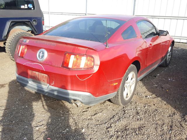 1ZVBP8AM1C5220515 - 2012 FORD MUSTANG RED photo 4