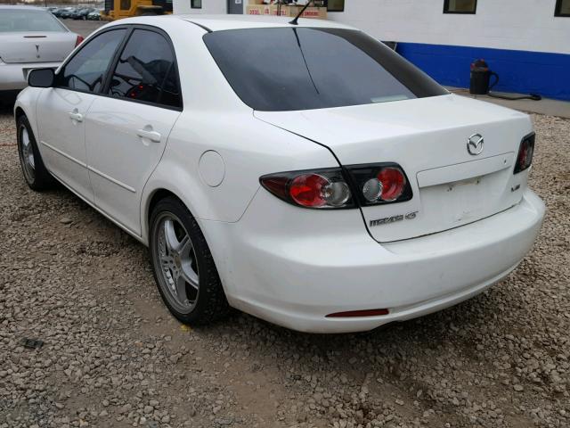 1YVHP80D565M54377 - 2006 MAZDA 6 S WHITE photo 3