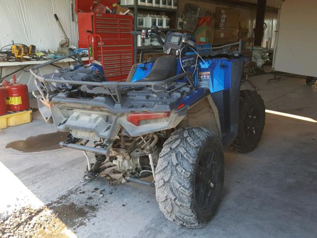 4XASXE850HB132152 - 2017 POLARIS SPORTSMAN BLUE photo 4