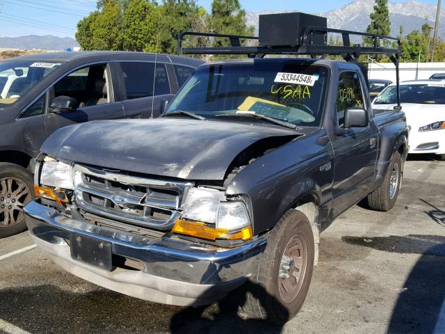 1FTYR10V0XPB35412 - 1999 FORD RANGER CHARCOAL photo 2