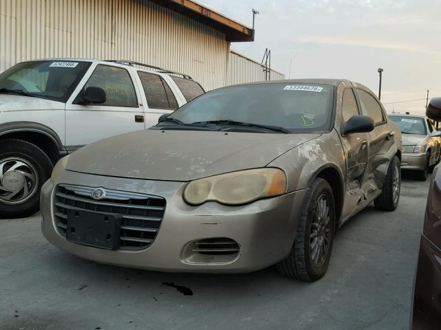 1C3EL46X84N370568 - 2004 CHRYSLER SEBRING LX BEIGE photo 2