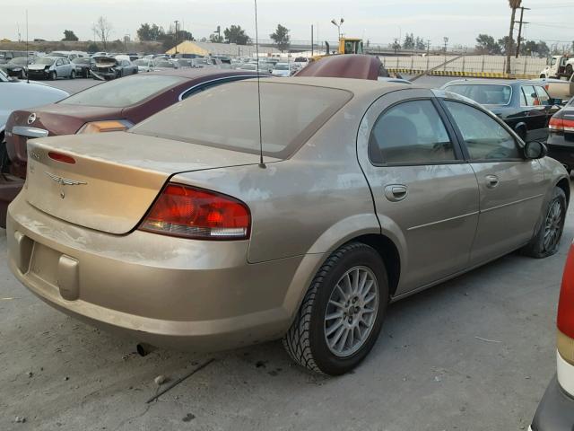 1C3EL46X84N370568 - 2004 CHRYSLER SEBRING LX BEIGE photo 4