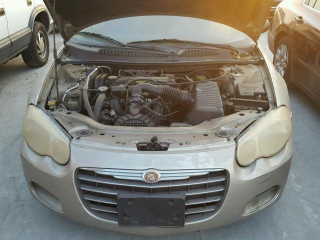 1C3EL46X84N370568 - 2004 CHRYSLER SEBRING LX BEIGE photo 7