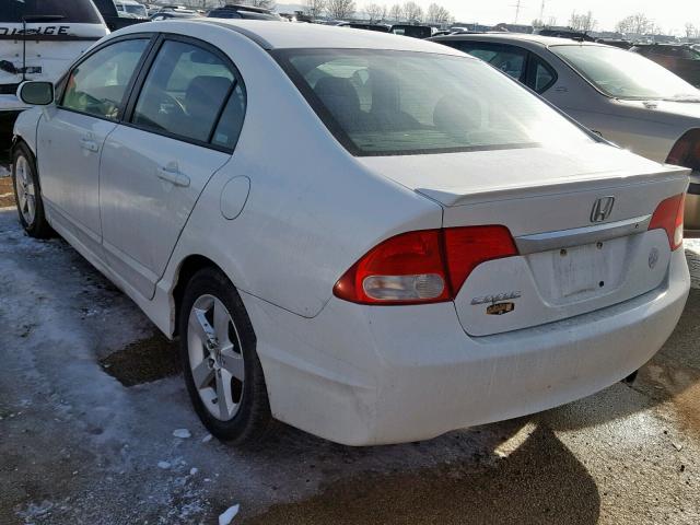 19XFA16669E005443 - 2009 HONDA CIVIC WHITE photo 3