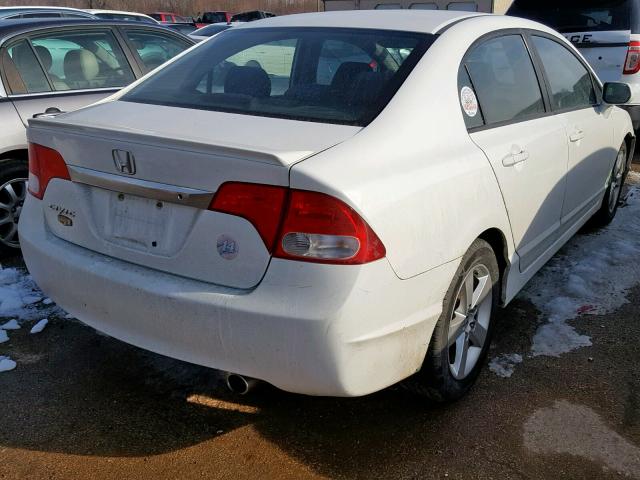 19XFA16669E005443 - 2009 HONDA CIVIC WHITE photo 4