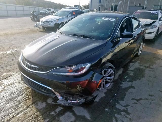 1C3CCCAB6GN140710 - 2016 CHRYSLER 200 LIMITE BLACK photo 2