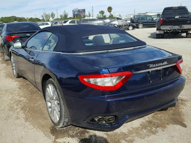 ZAM45MMA3D0068582 - 2013 MASERATI GRANTURISM BLUE photo 3