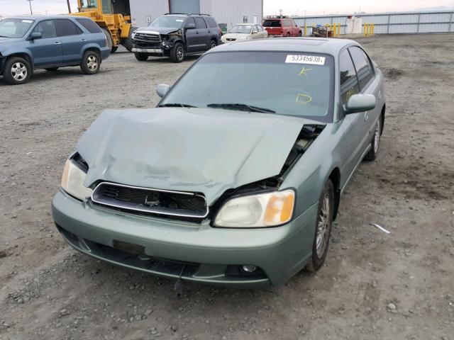 4S3BE625047205711 - 2004 SUBARU LEGACY L S GREEN photo 2