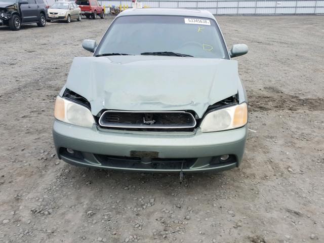 4S3BE625047205711 - 2004 SUBARU LEGACY L S GREEN photo 9