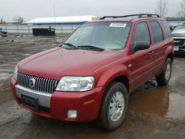 4M2YU81167KJ14347 - 2007 MERCURY MARINER LU RED photo 2