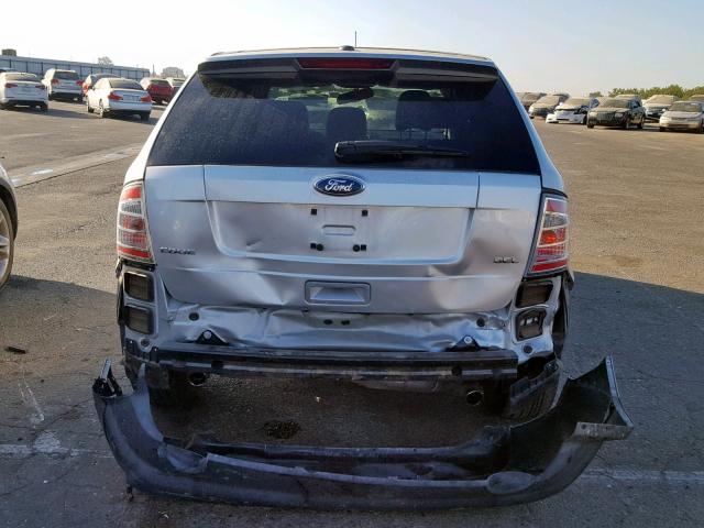 2FMDK3JC8ABB34966 - 2010 FORD EDGE SEL SILVER photo 9