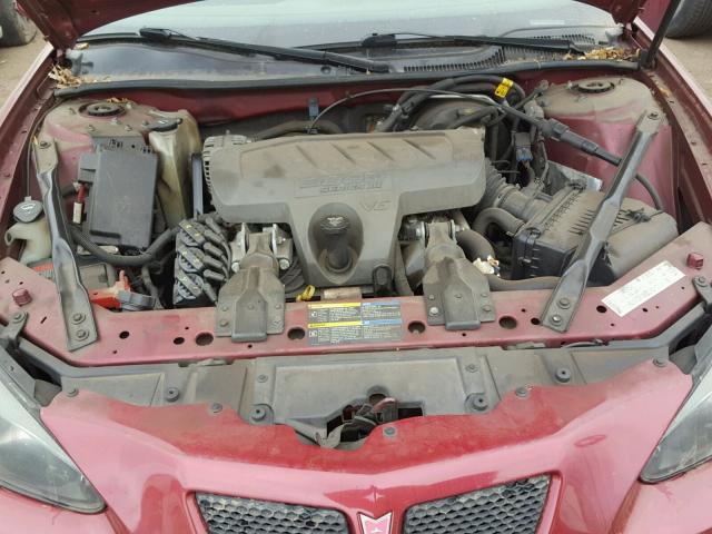 2G2WP552661170166 - 2006 PONTIAC GRAND PRIX RED photo 7