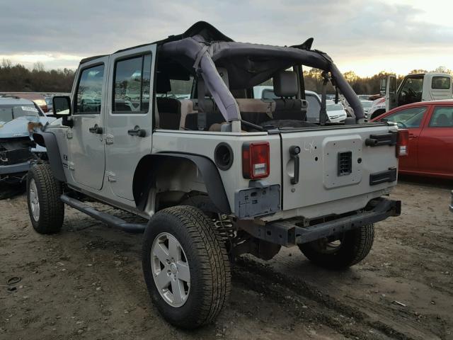 1J4GA39127L109670 - 2007 JEEP WRANGLER X SILVER photo 3