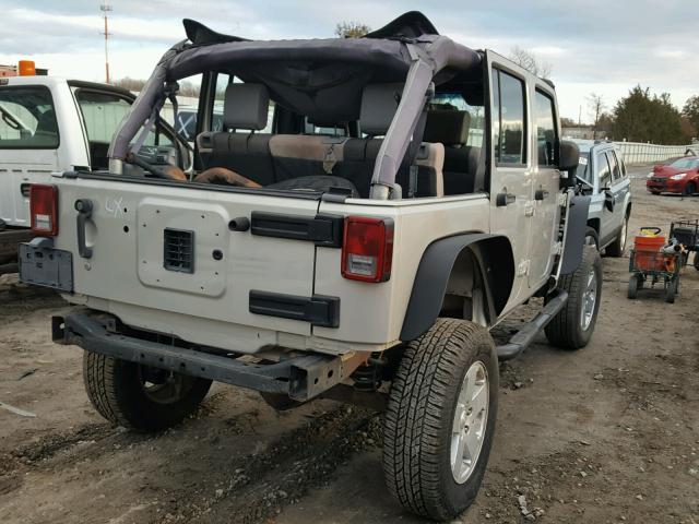 1J4GA39127L109670 - 2007 JEEP WRANGLER X SILVER photo 4